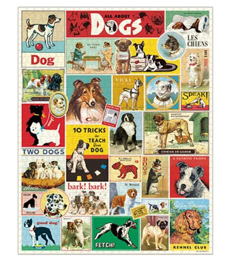 All About Dogs 1000 Piece Jigsaw Puzzle In 2021 Vintage Dog Dog