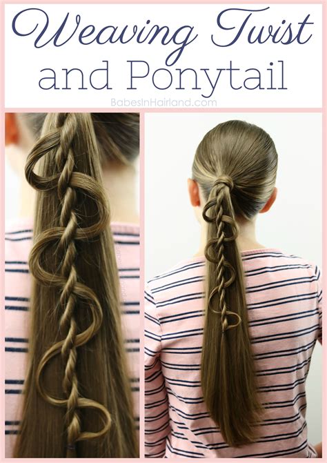Dress Up Your Ponytail With This Cool Weaving Twist From