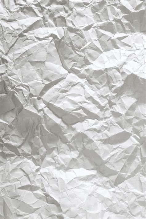 Hd Wallpaper Close Photo Of Crumpled Paper Wrinkled White Cute