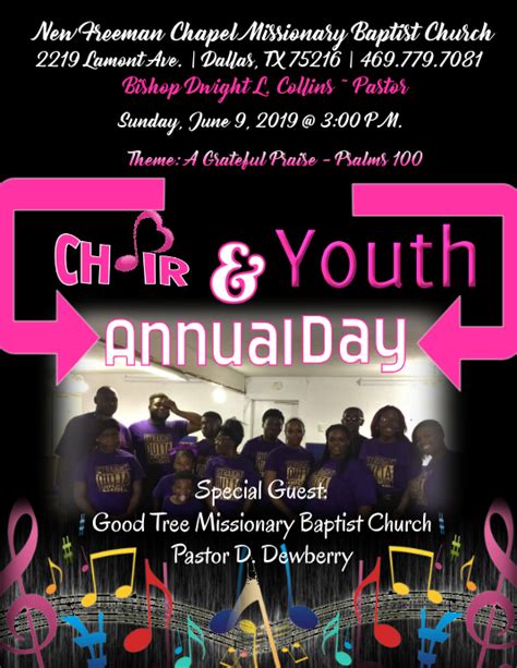 Choir And Youth Annual Day Template Postermywall