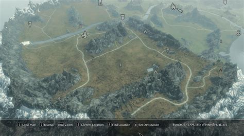 Skyrim Map With Roads