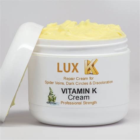 Vitamin k plays a key role in helping the blood clot, preventing excessive bleeding. Lux-K Vitamin K Cream Thread Spider Varicose Veins Scars ...