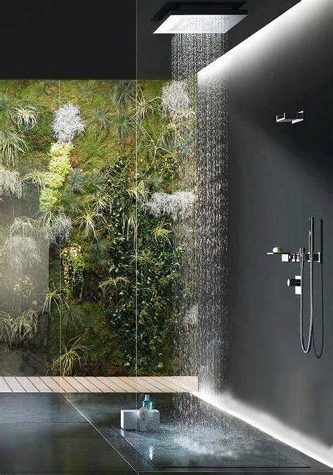 Waterfall Shower Bathroom Interior Bathroom Decor House Interior