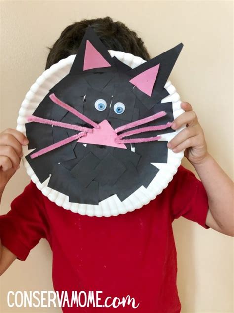 Black Cat Paper Plate Craft A Preschool Halloween Activity