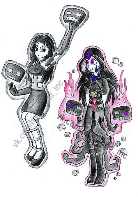 Withergirl And Wither Storm Humanization Minecraft Drawings