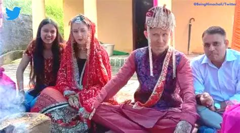 Russian Ukrainian Couple Gets Married In Dharamshala Photos Go Viral Trending News The