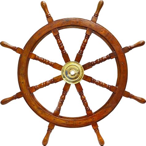 Ottone Nautica Ruota Del Timone Con Accenti Barca 7620 Cm Amazonit