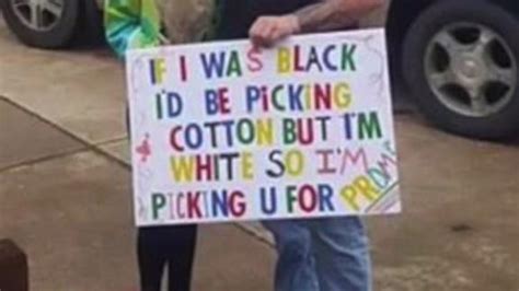 Babe Held Racist Promposal Sign Now He S Banned From The Prom