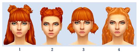 Sims 4 Cc Maxis Match Space Buns Images And Photos Finder