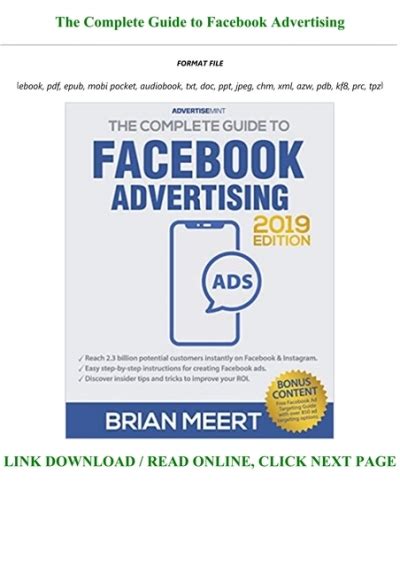 Ebook Reading The Complete Guide To Facebook Advertising Pre Order