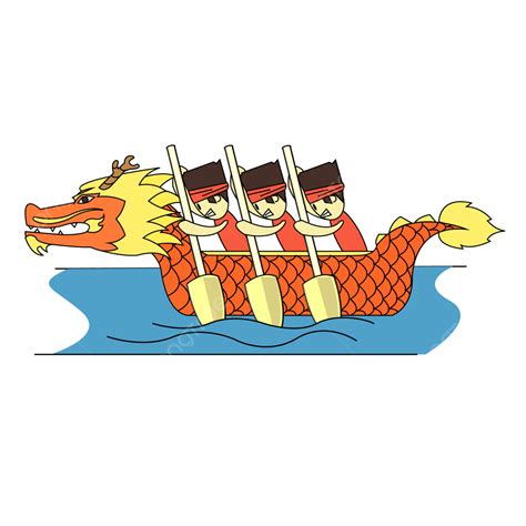 Happy Dragon Boat Vector Art Png Dragon Boat Theme Zongzi Dragon Boat Festival Dragon Boat