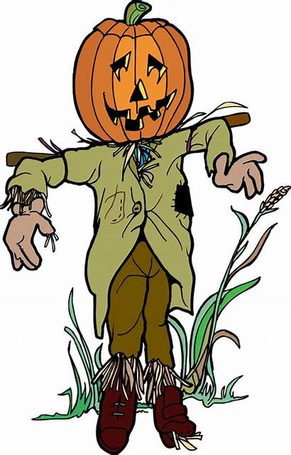 Scarecrow Clip Clipart Halloween Pumpkin Scary Rat