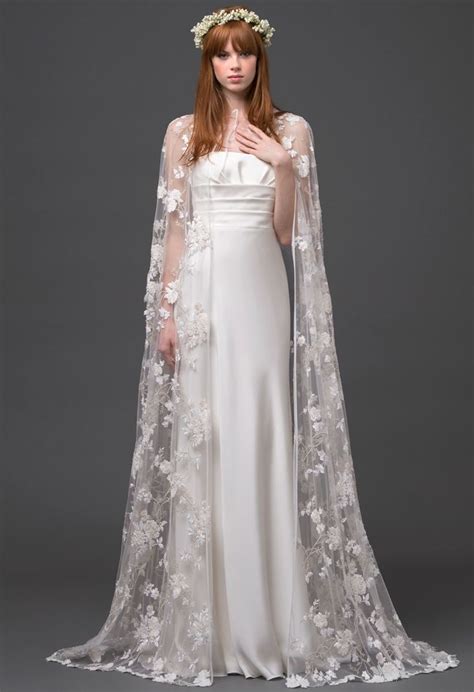 Bridal Wedding Dress With Cape Dresses Images 2022