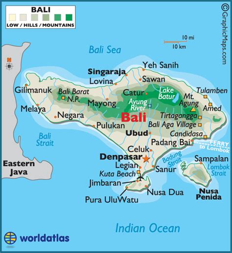 Bali Large Color Map