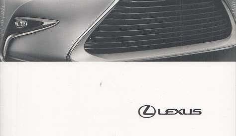 2017 Lexus ES 350 Owner's Manual Original