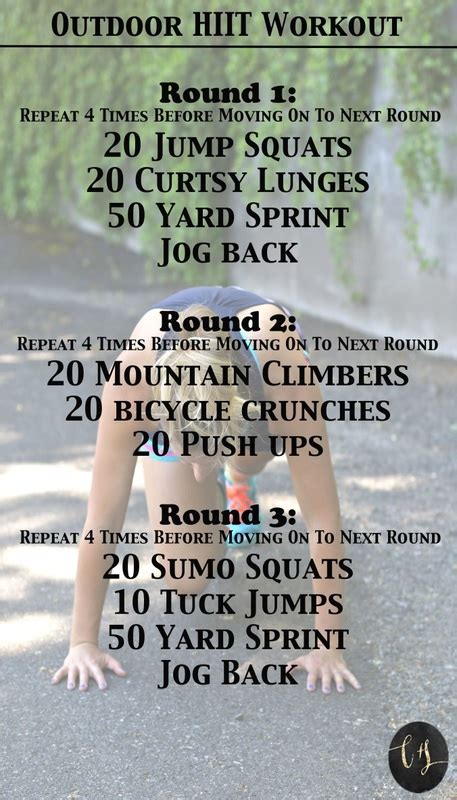 Outdoor Hiit Workout Champagne Shimmer