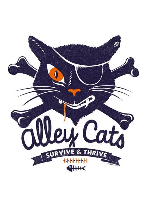 Alley Cats Club Only For Tough Cats Poster By Victor Calahan