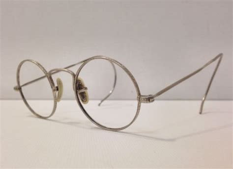 antique round eyeglasses 1940s wire rims antique price guide details page