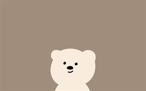 aesthetic bear cute pc wallpapers wallpaper cave