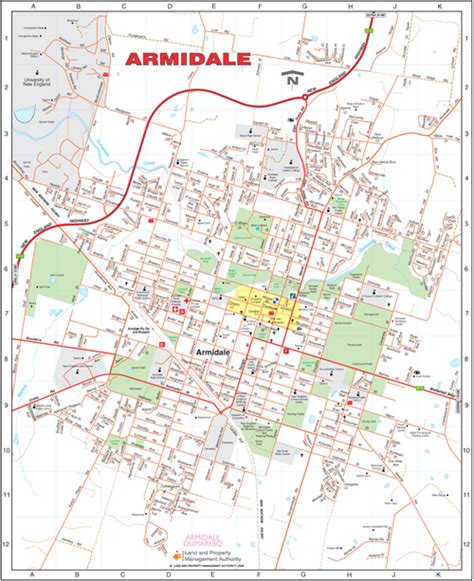 Armidale New England North West Nsw Maps Street Directories