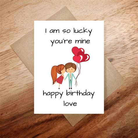 Happy Birthday To My Love Birthday Card Birthday Love Card Etsy