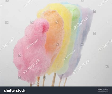 Cotton Candy In Rainbow Colours Stock Photo 96016208 Shutterstock