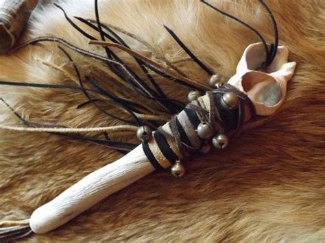 Shell Bell Healing Rattle Shaman Druid Tribal By Wildwizardcrafts £27