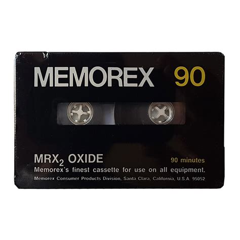 Memorex Mrx2 Oxide C90 Ferric Blank Audio Cassette Tapes Retro Style