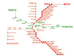 Subway Map Of Cairo Egypt Mapa Metro