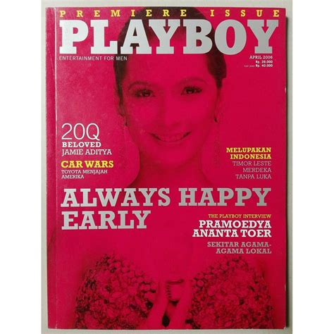 Jual Majalah Playboy Perdana April 2006 Andhara Early Interview