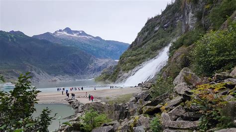Premium Stock Video Nugget Falls Near Mendenhall Glacier In Juneau