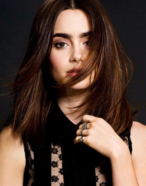 Actress Eyebrows Famous Flawless Lily Collins Image 3075217 By