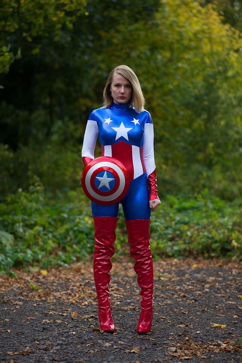 This costume is considered a favorite because it was the first one we got to see, back in captain america: Miss Captain America | Raindrops of Sapphire