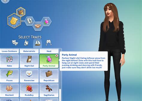 Lana Cc Finds Party Animal Trait By Gobananas Sims 4 With This
