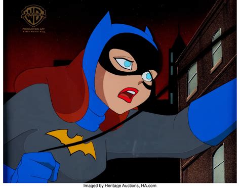 Batman The Animated Series Batgirl Production Cel Warner Lot 14222