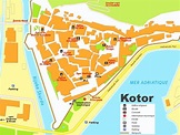 Kotor tourist map - Ontheworldmap.com