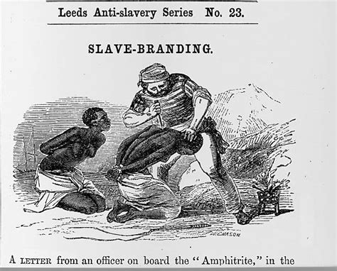 engraving depicts slave branding pictures getty images