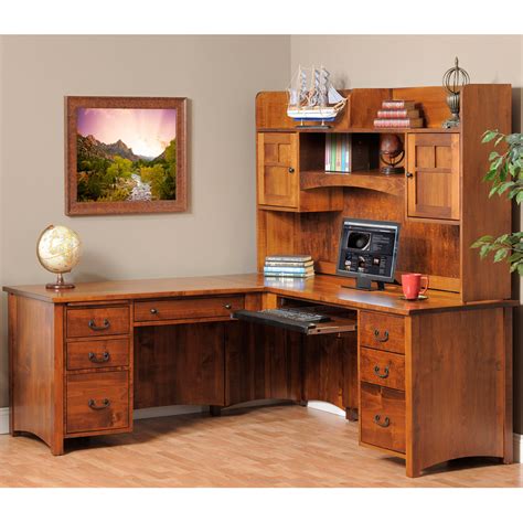 Rivertowne Executive Amish Desk With Optional Hutch Cabinfield