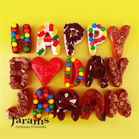 Happy Birthday Donuts Candy Jarams Donuts Online Store