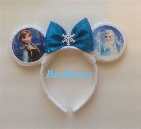 Disneys Frozen Inspired Minnie Mouse Ears Headband Manualidades