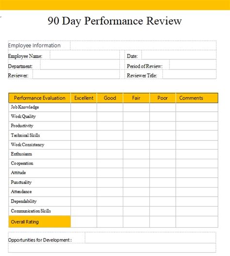 Day Performance Review Template Template Business Psd Excel Word Pdf