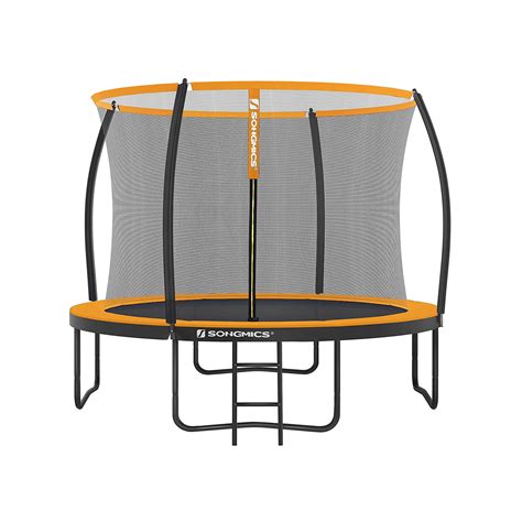 12ft Round Trampoline With Safety Net Songmics