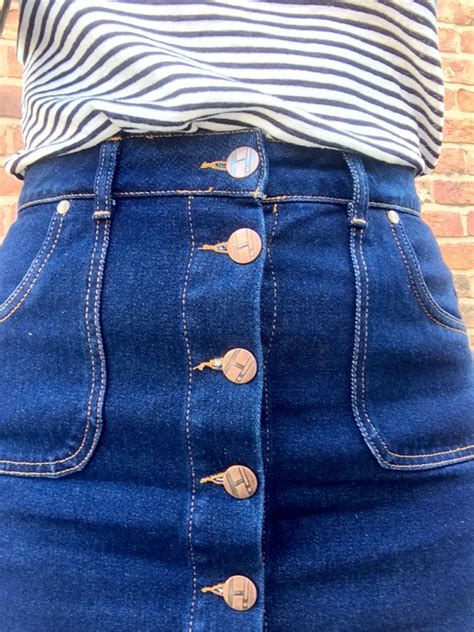 How To Wear A Denim A Line Skirt Charlie Distracted