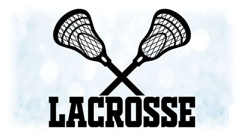 Sports Clipart Large Black And White Half Lacrosse Sticks In X Etsy