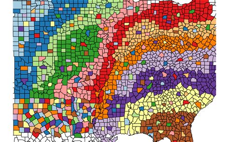 Show A Palette Using A Map Of Us Counties — Palmap • Pals