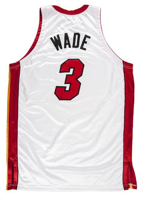 The miami heat are seemingly at the top of the city edition jersey mountain, or are they? Lot Detail - 2006-07 Dwayne Wade Miami Heat Game Worn Home Jersey