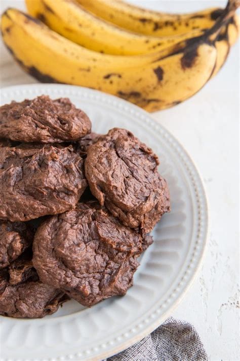 3 ingredient chocolate banana cookies vegan the roasted root