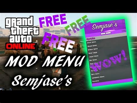 We do not condone or advocate it's usage in the online component of gta and it is important to take note, modding has always carried a degree of risk, and. Gta v mod menu Semjases (cracked)+download - YouTube