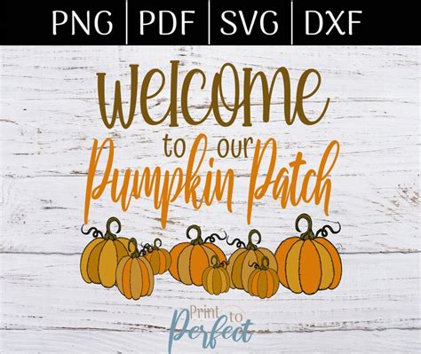 Welcome To Our Pumpkin Patch Printable Sign Fall Mantle Etsy