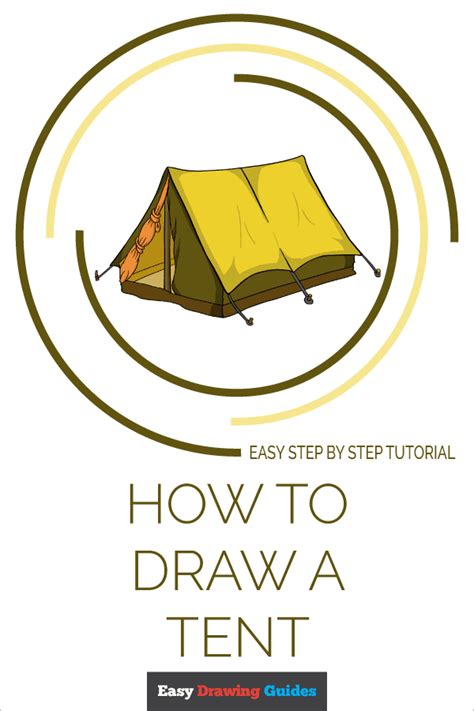 How To Draw A Tent Really Easy Drawing Tutorial In 2020 Drawing